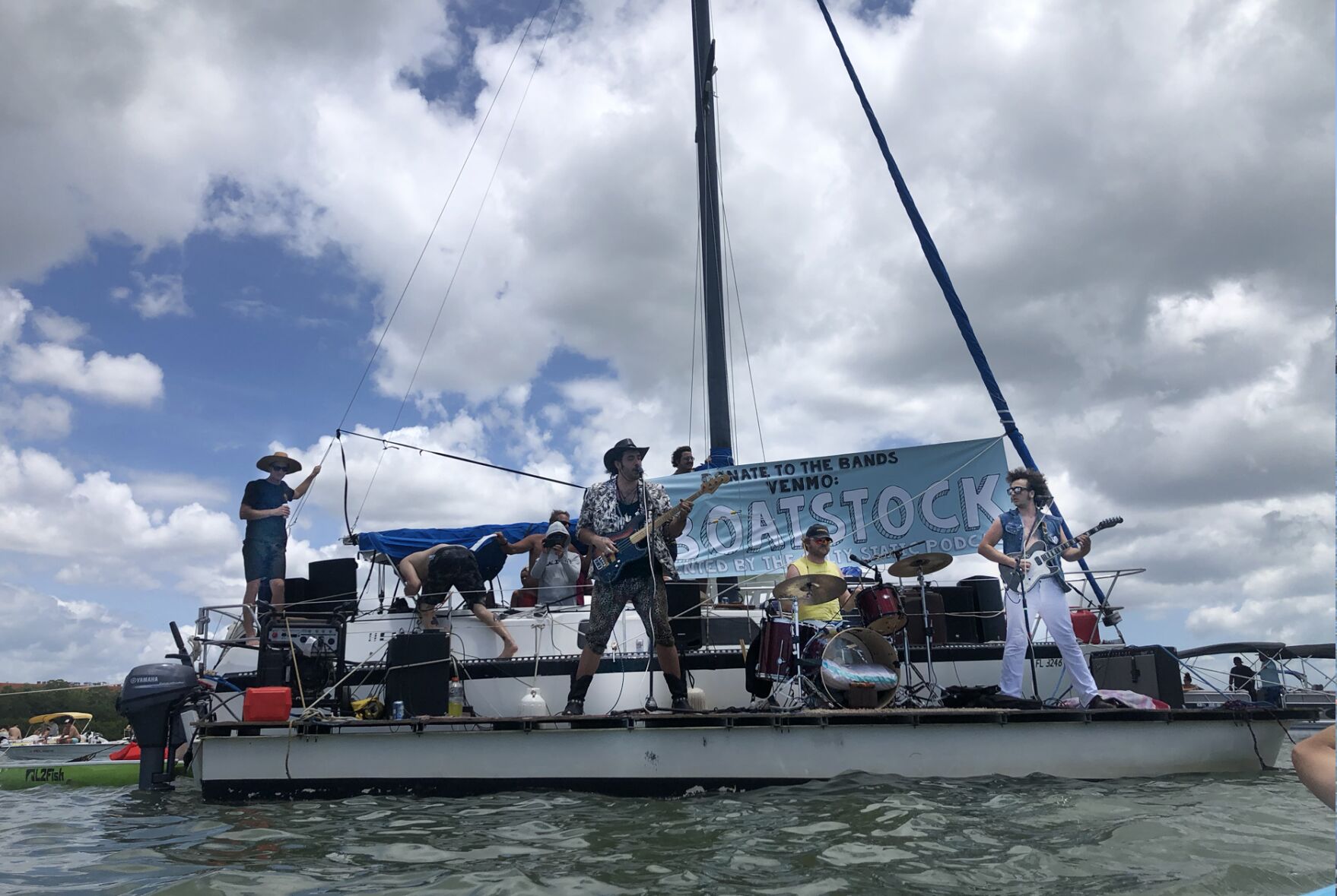 Boatstock brings musical acts to Boca Ciega Bay for a floating concert